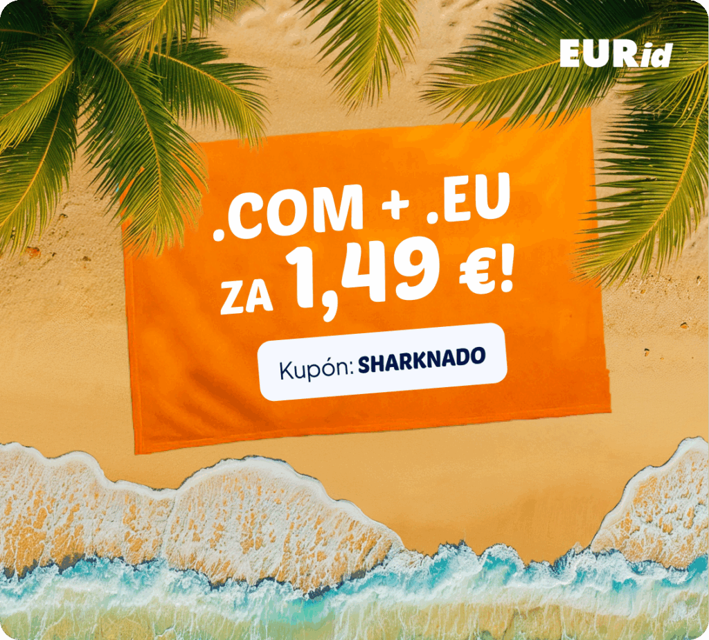 .COM + .EU iba za 1,49 € s Kuponom SHARKNADO