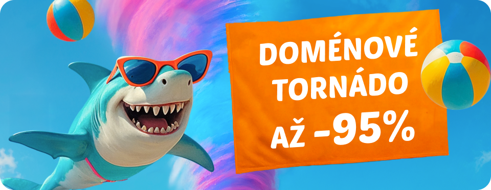 Až 95% zľavy na domény s letnou sharks kampaňou
