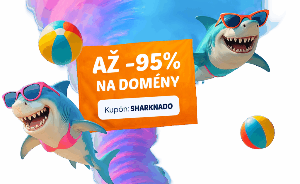 Až 95% zľavy na domény s letnou sharks kampaňou
