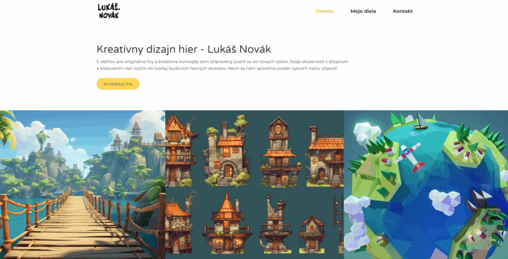 Ukážkový web portfólia