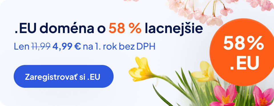 EU doména o 58 % lacnejsie